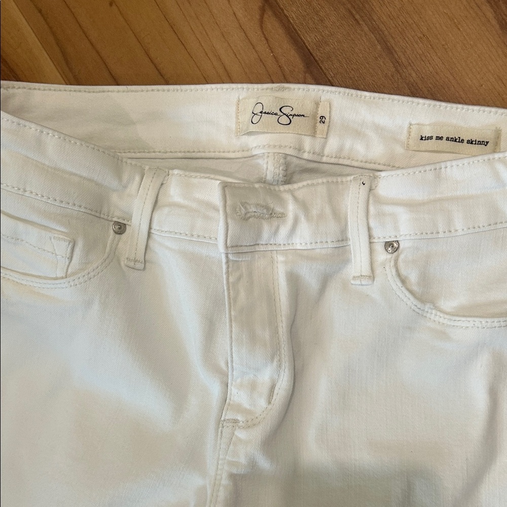 Jessica Simpson White Skinny Jeans - Picture 4 of 6